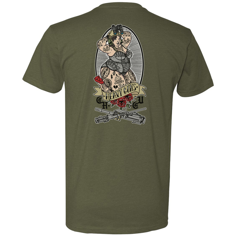 Load image into Gallery viewer, Heavy Guns Pin Up Tee
