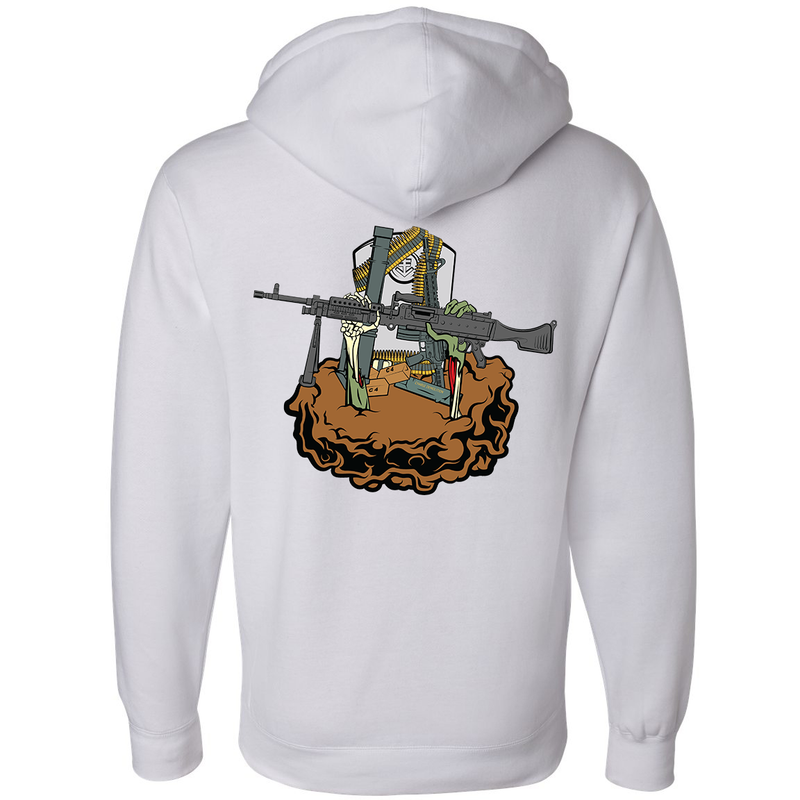 Load image into Gallery viewer, Here Lies Weapons Hoodie
