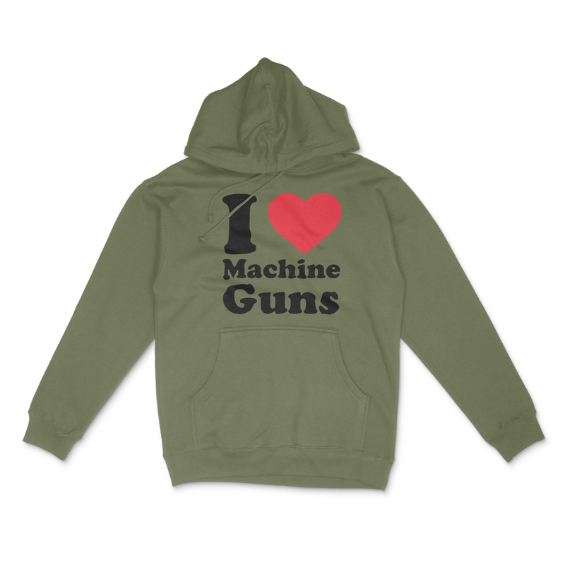 Load image into Gallery viewer, I Love Machine Guns Hoodie
