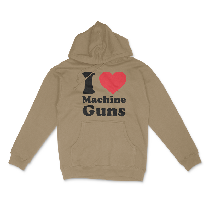 Load image into Gallery viewer, I Love Machine Guns Hoodie
