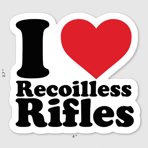 I Love Recoilless Rifles Sticker