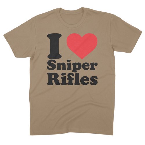 I Love Sniper Rifles Tee