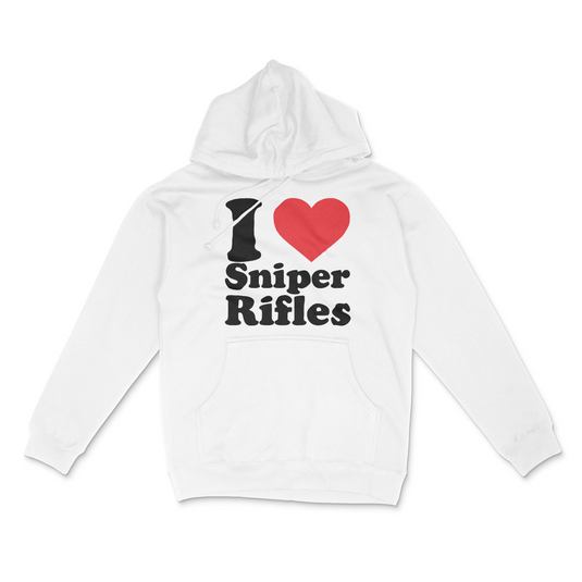 I Love Sniper Rifles Hoodie