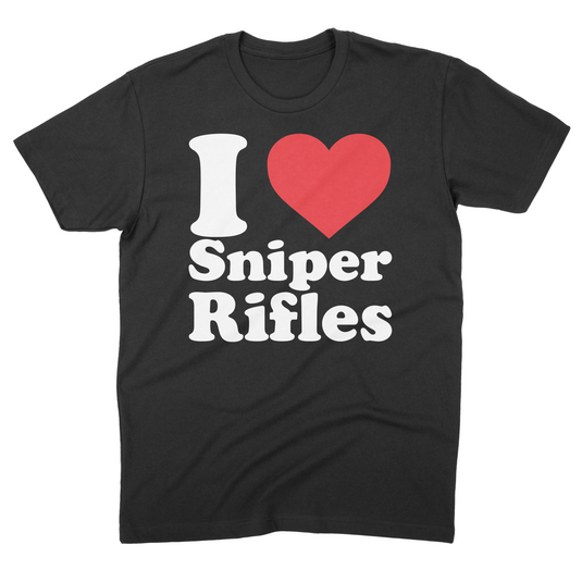 I Love Sniper Rifles Tee