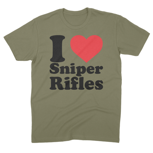 I Love Sniper Rifles Tee