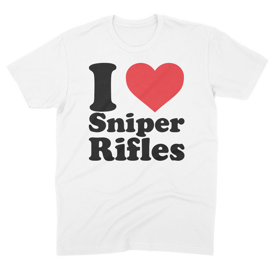 I Love Sniper Rifles Tee