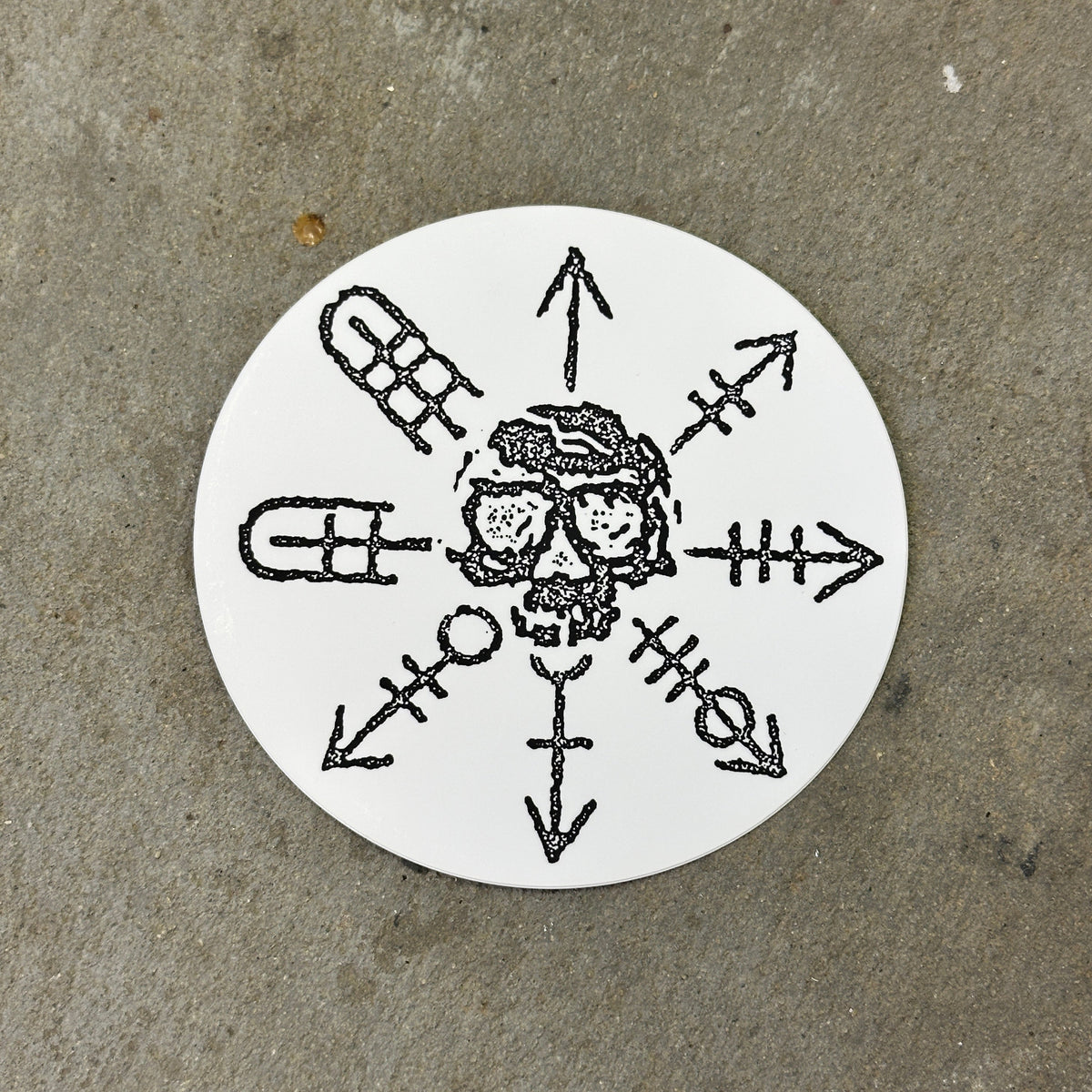 Death's Compass Sticker