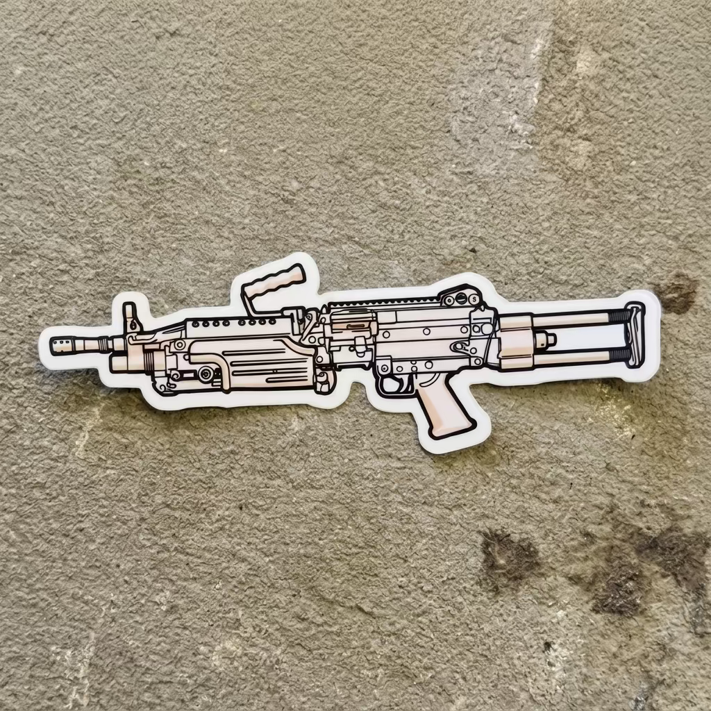 M249 Para SAW Sticker