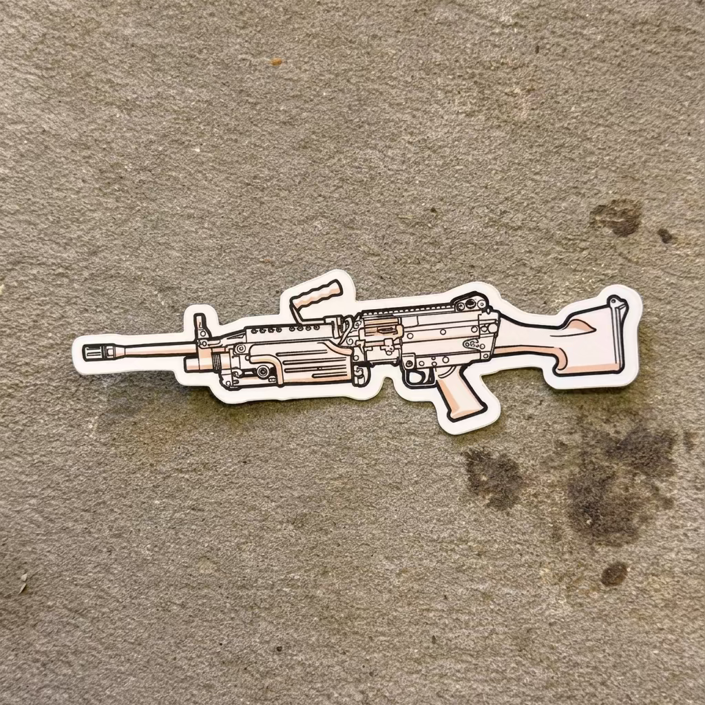 M249 SAW Sticker
