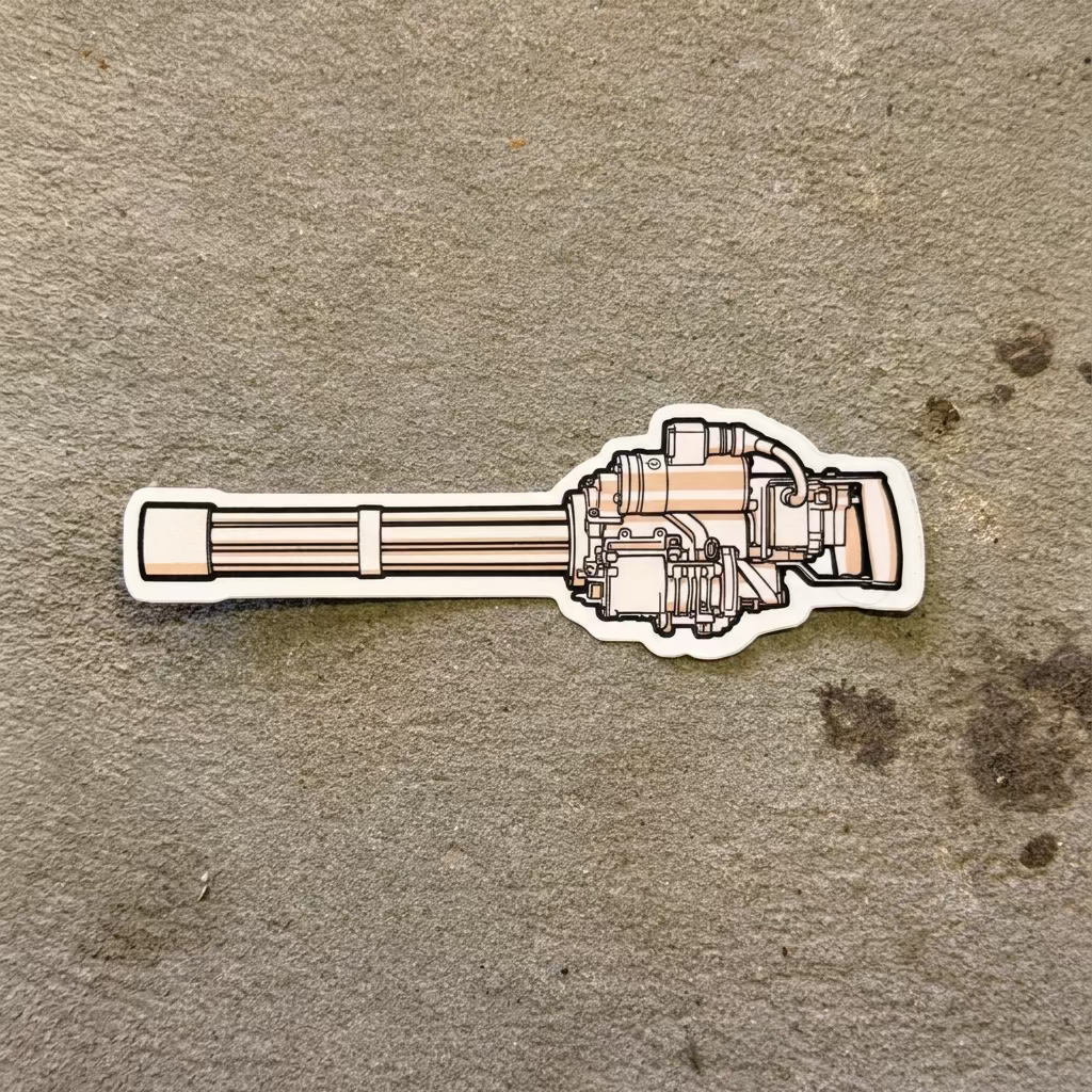 M134 Minigun Sticker