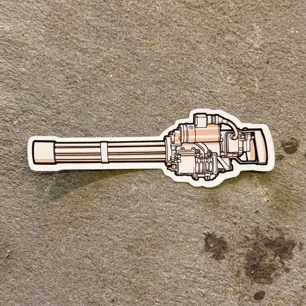 M134 Minigun Sticker