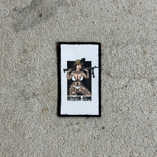 Medium Guns Pin Up Patch