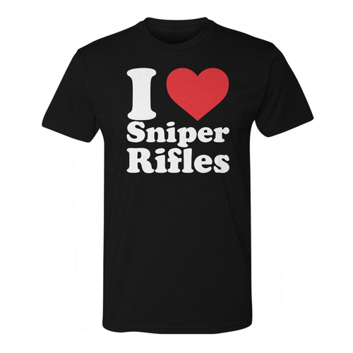 I Love Sniper Rifles Tee
