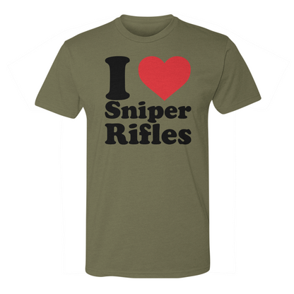 I Love Sniper Rifles Tee