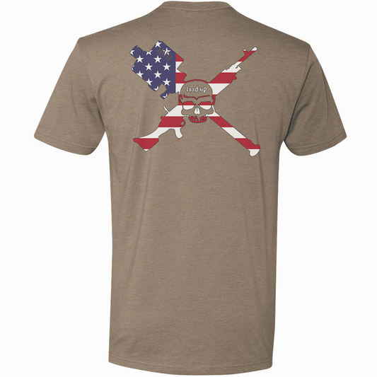 LAAD Up American Flag Logo Tee