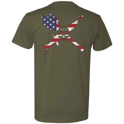 LAAD Up American Flag Logo Tee