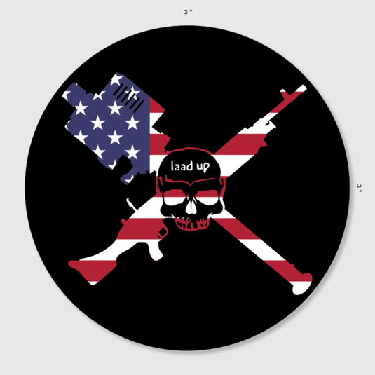 LAAD Up American Flag Sticker