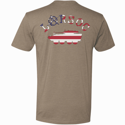 LARSOC Up American Flag Logo Tee