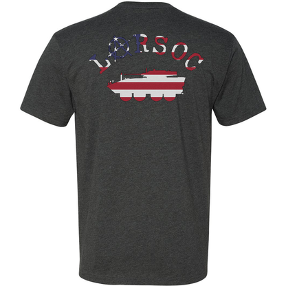 LARSOC Up American Flag Logo Tee