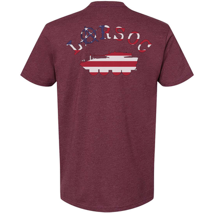 LARSOC Up American Flag Logo Tee