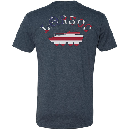 LARSOC Up American Flag Logo Tee