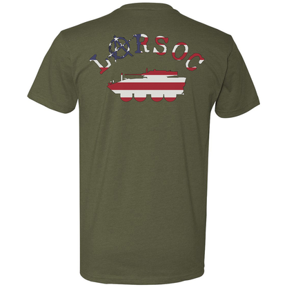 LARSOC Up American Flag Logo Tee