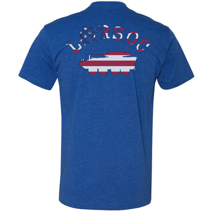 LARSOC Up American Flag Logo Tee