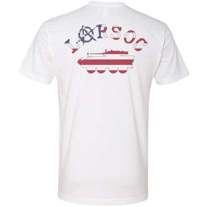 LARSOC Up American Flag Logo Tee