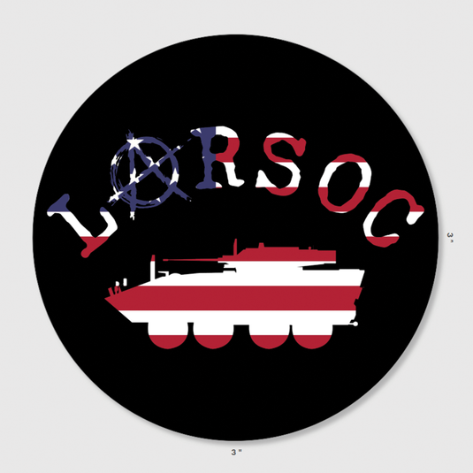 LARSOC Up American Flag Sticker