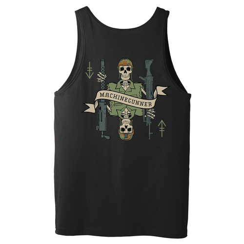 Machine Gunner Death Card Tank