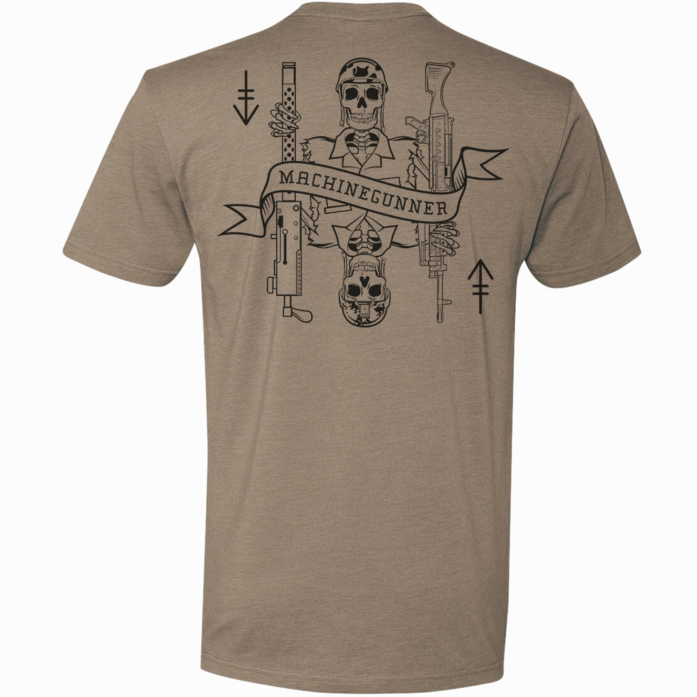 Machine Gunner Death Card Tee