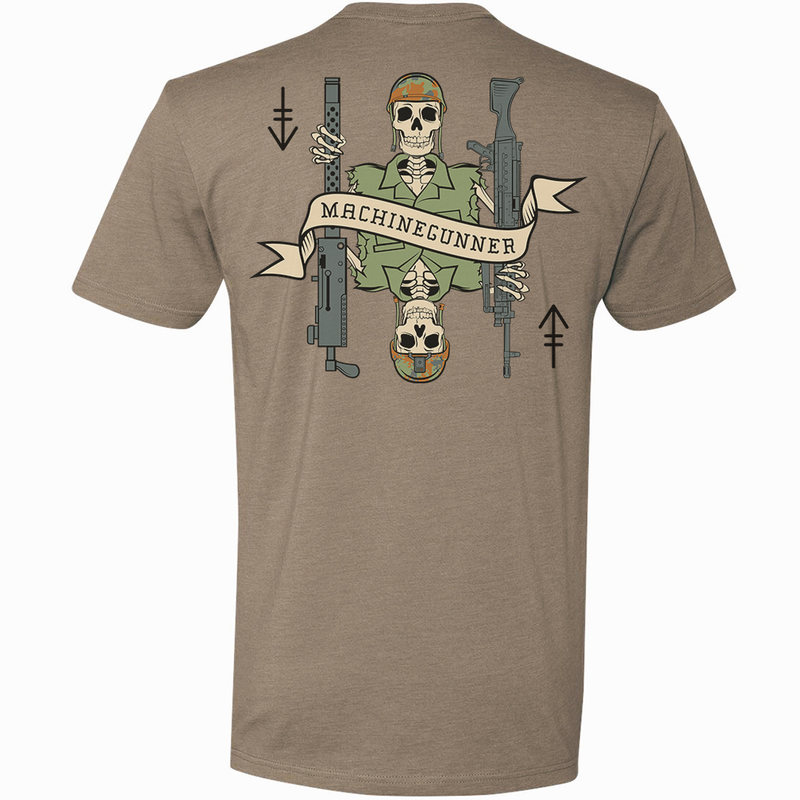 Load image into Gallery viewer, Machine Gunner Death Card Tee
