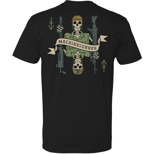 Machine Gunner Death Card Tee