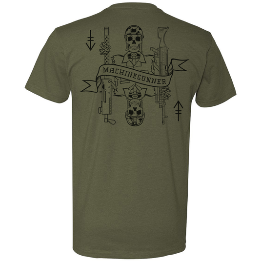 Machine Gunner Death Card Tee