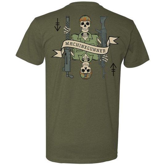 Machine Gunner Death Card Tee