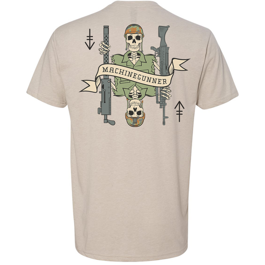 Machine Gunner Death Card Tee