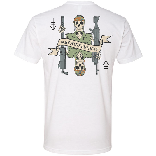 Machine Gunner Death Card Tee