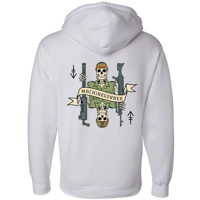 Load image into Gallery viewer, Machine Gunner Death Card Hoodie
