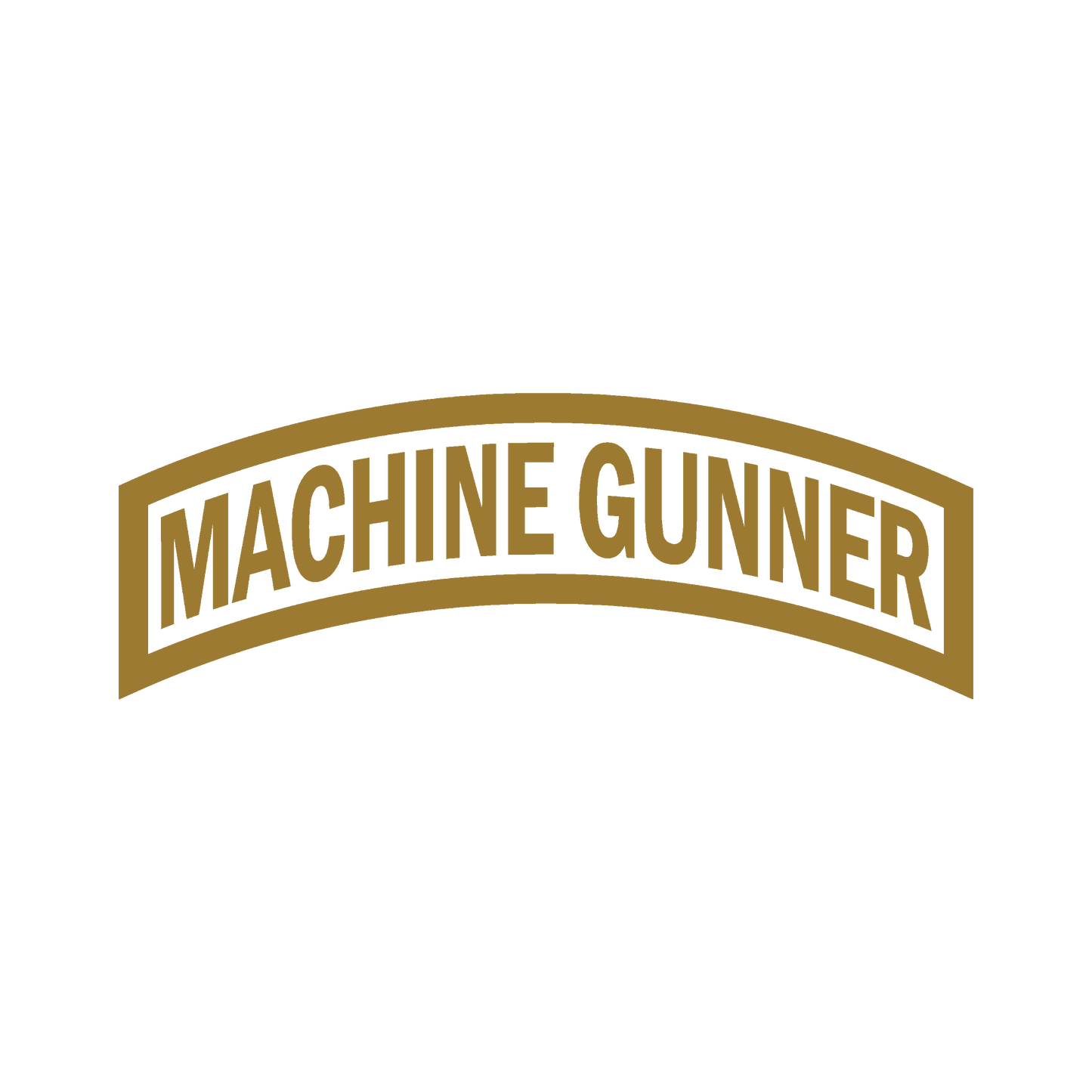 Machine Gunner Tab Decal