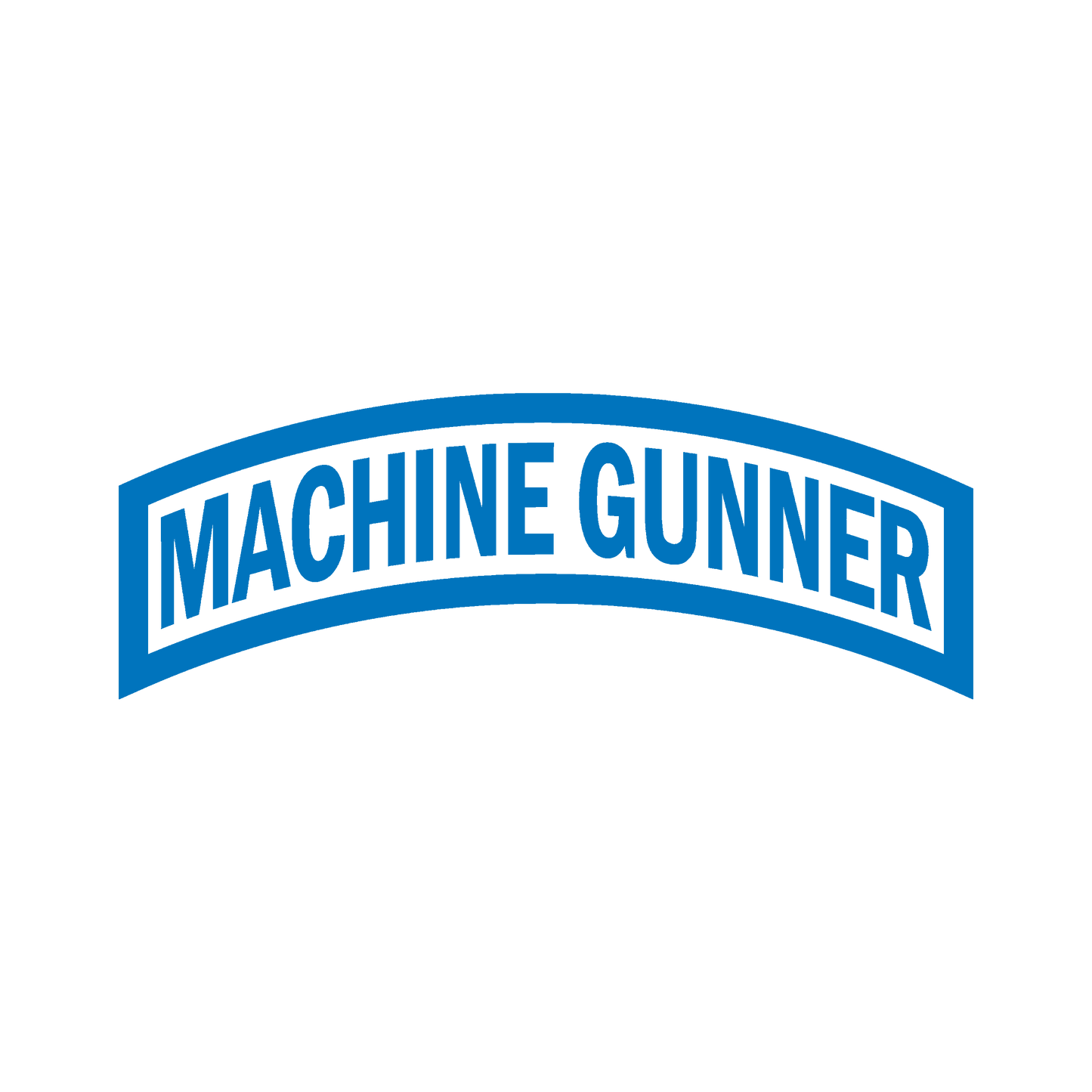 Machine Gunner Tab Decal