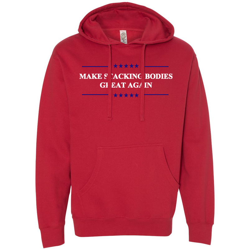 Load image into Gallery viewer, Make Stacking Bodies Great Again Hoodie
