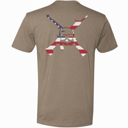 Maneuver Up American Flag Logo Tee