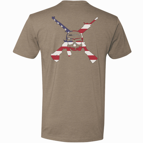 Maneuver Up American Flag Logo Tee