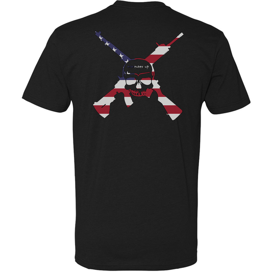 Maneuver Up American Flag Logo Tee