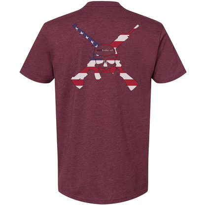 Maneuver Up American Flag Logo Tee