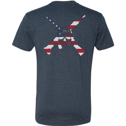 Maneuver Up American Flag Logo Tee