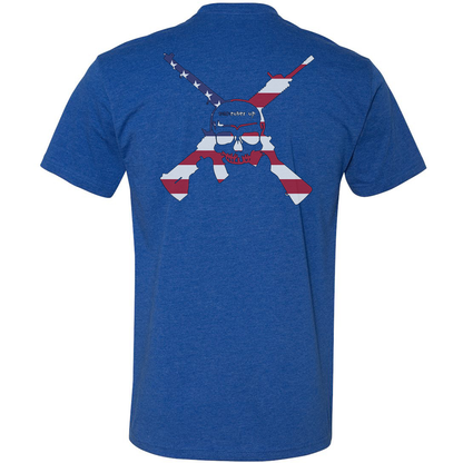 Maneuver Up American Flag Logo Tee