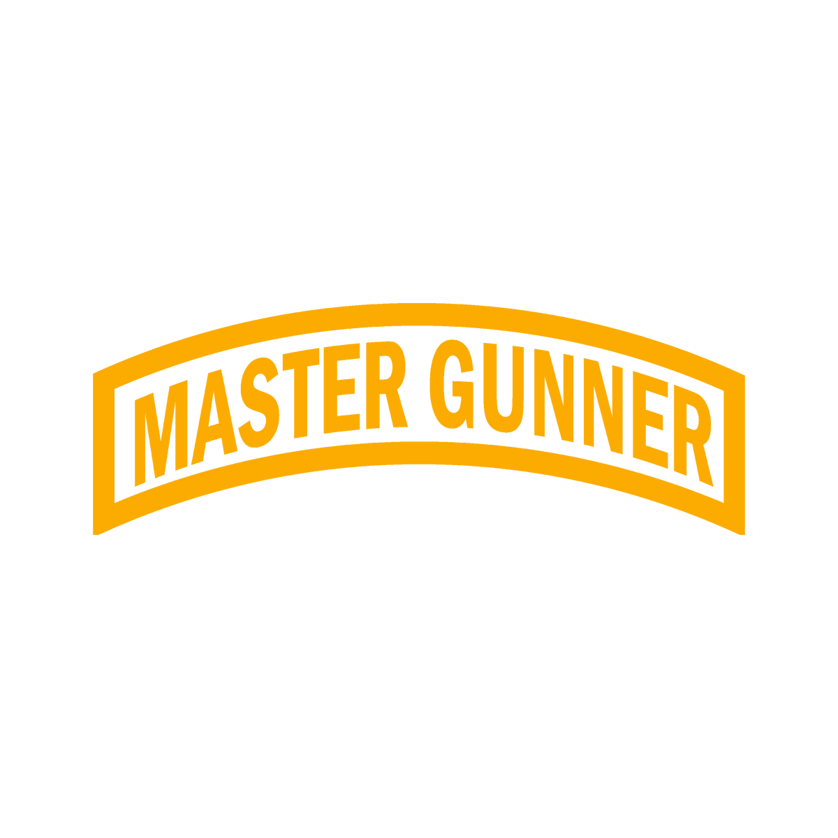 Master Gunner Tab Decal