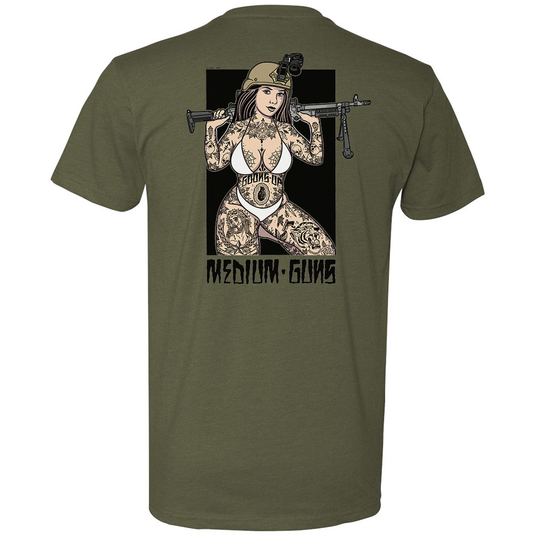 Medium Guns Pin Up Tee