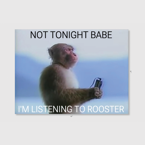 Not Tonight Babe Sticker